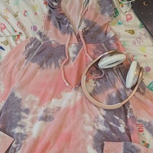 Tye dye pullover lightweight hoodie